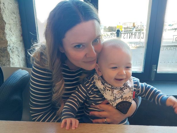 Deborah Rowe with her son Jonah