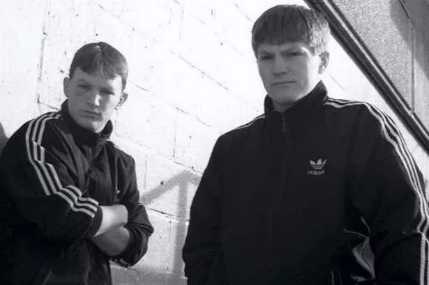 YOUNG GUNS: Matthew and Ricky Hatton in the early days of their boxing careers