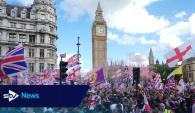 Glasgow man charged after emergency worker 'attacked' at Tommy Robinson rally