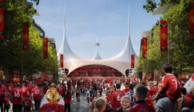 A conceptual image of what the new Manchester United stadium could look like. Pic: Foster + Partners/PA