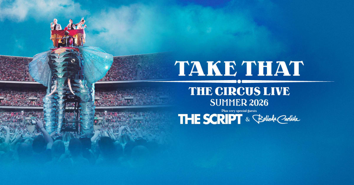 Take That return record-breaking live tour to London Stadium in 2026!