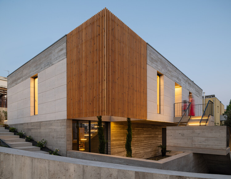 House NM / CFDS Architecture - Exterior Photography, Wood, Stairs