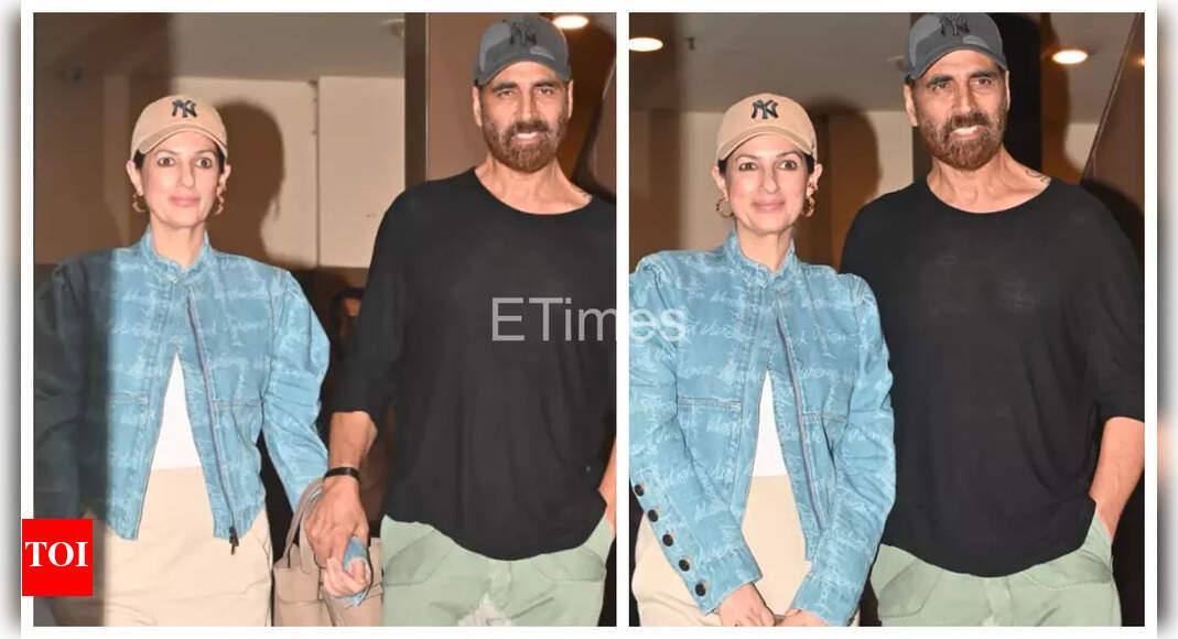 Jolly LLB 3 star Akshay Kumar steps out in style with wife Twinkle Khanna for a movie night - See photos |