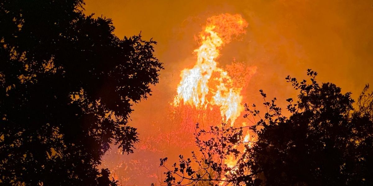 Devastating blaze rips through holiday hotspot with tourists forced to evacuate hotels