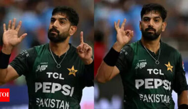 Haris Rauf sparks outrage with '6-0' gesture at Indian fans during fiery India vs Pakistan Asia Cup clash - Watch | Cricket News