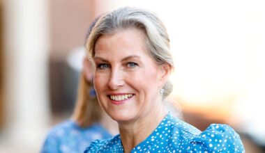 Sophie, Duchess of Edinburgh stuns in chic blue polka dot dress