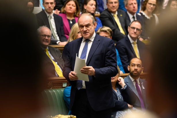Lib Dem leader Sir Ed Davey has hit out at Nigel Farage