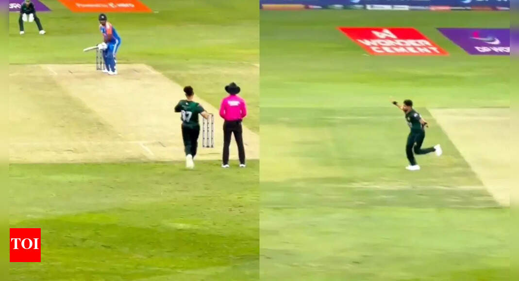 Haris Rauf made jets downing gesture not once but twice against India - watch | Cricket News