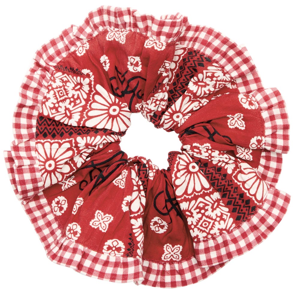 Damson Madder Cotton Scrunchie