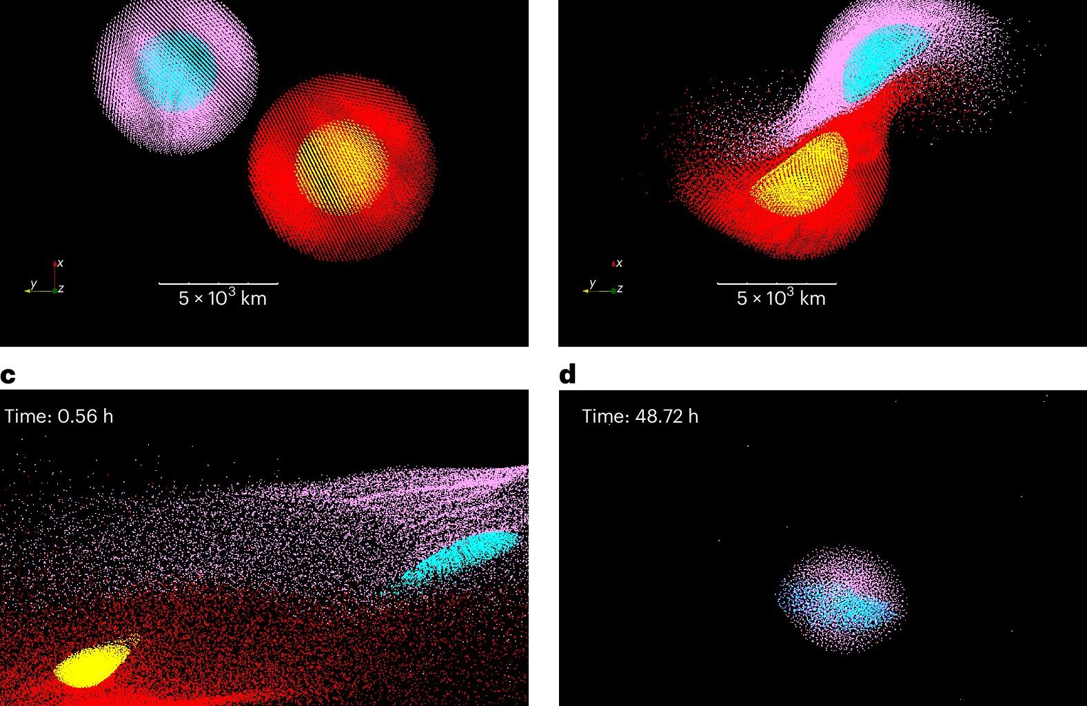 Collision between two bodies of similar mass may explain the formation of Mercury