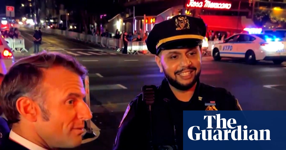 ‘Guess what?’ Macron phones Trump after US president’s motorcade blocks his car | Emmanuel Macron
