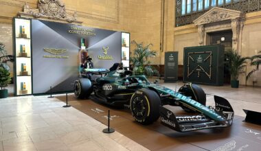 Formula 1 and Aston Martin brought a race car to Grand Central for a free pop-up today only