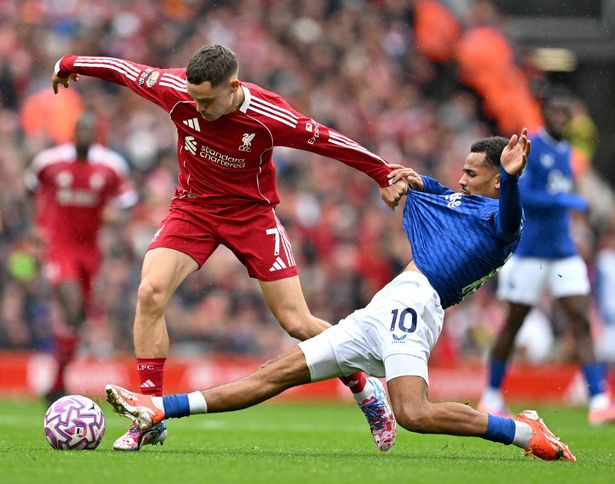 Florian Wirtz during the Merseyside derby