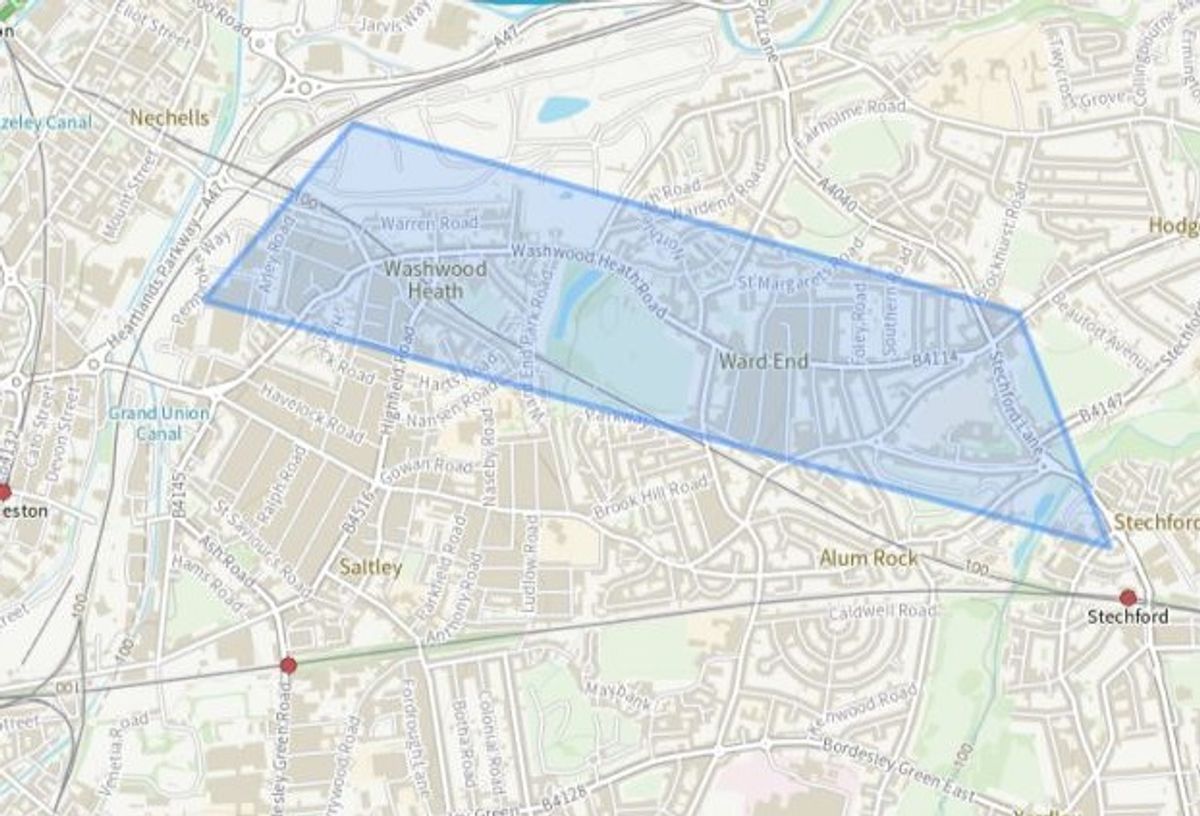 Section 60 powers in parts of Washwood Heath and Ward End