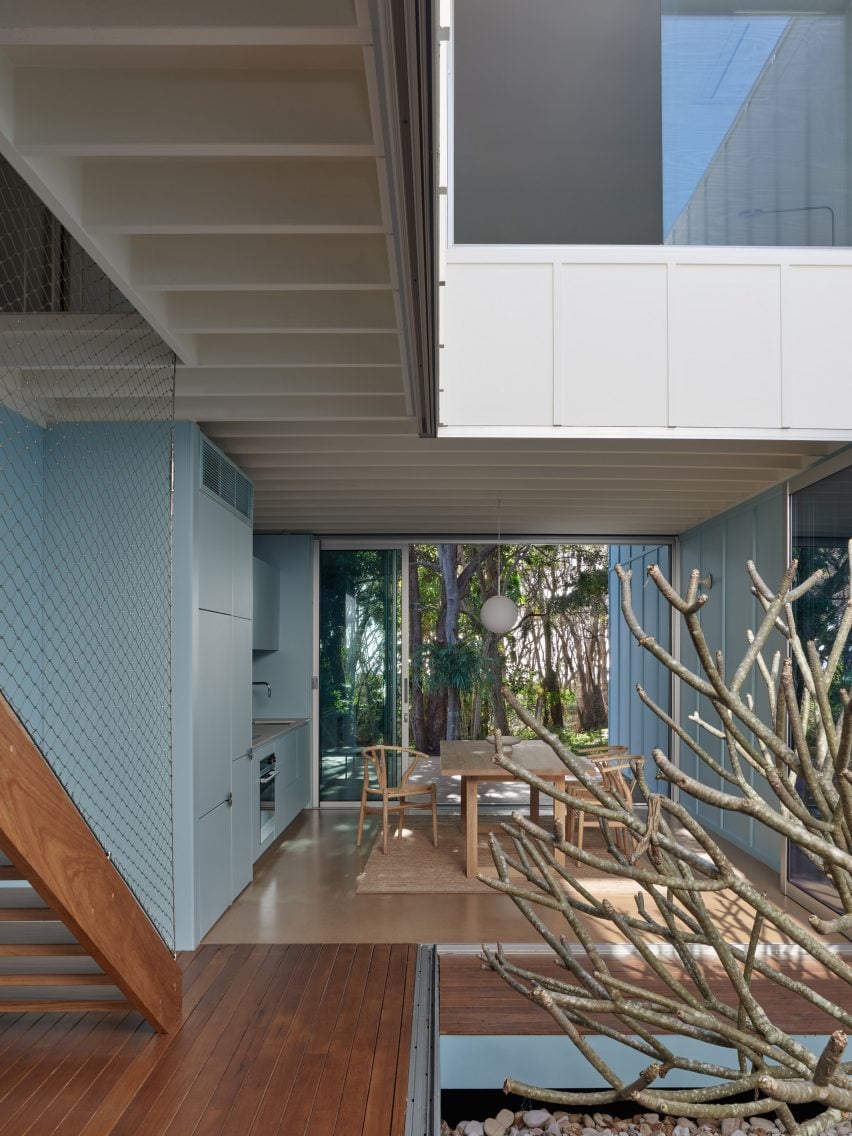 Courtyard of Australian holiday home