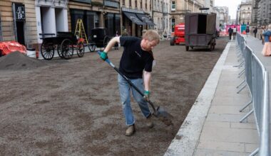 Eight pictures show Scottish street turned back in…