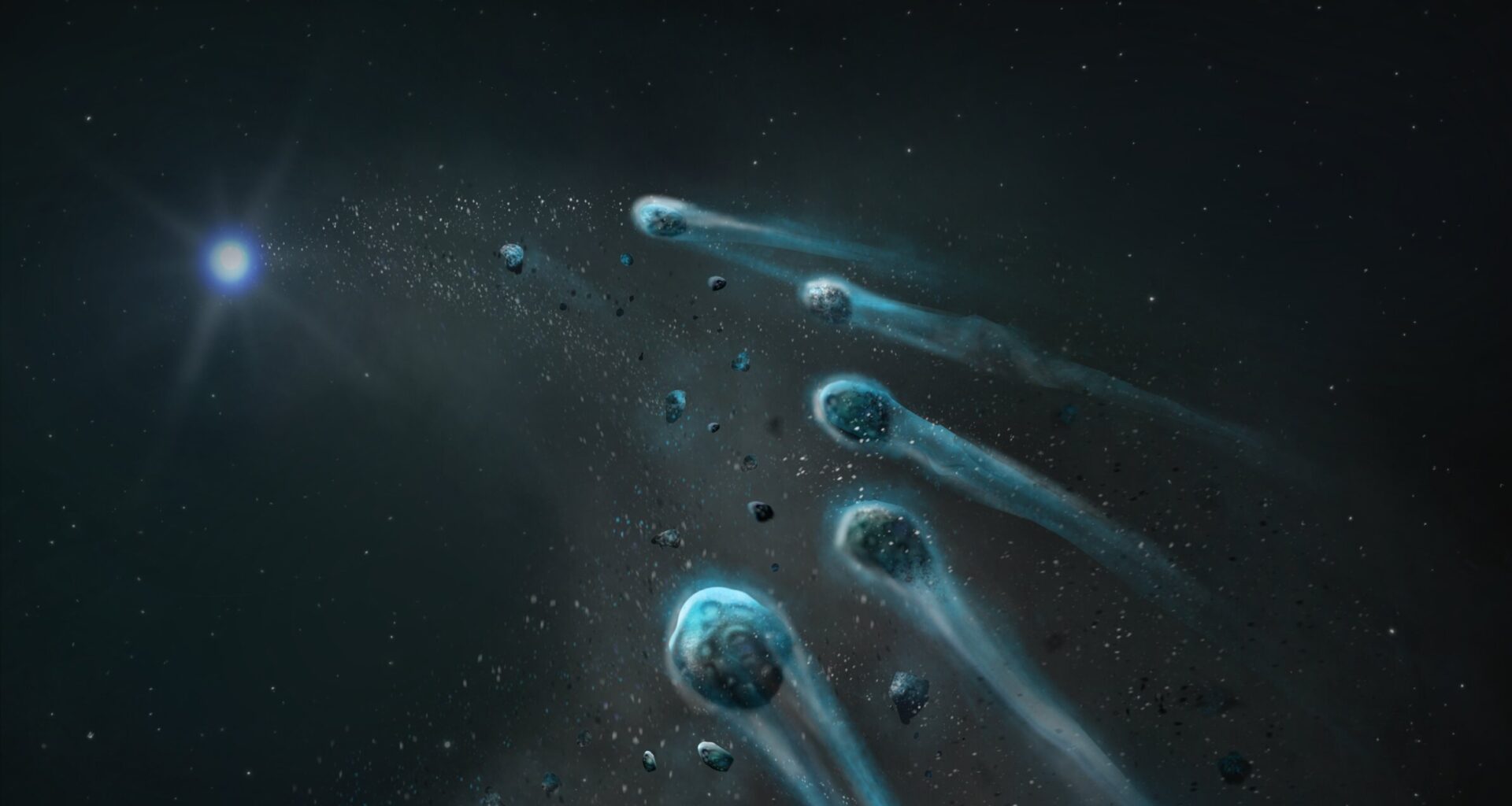 Icy planetesimal with high nitrogen and water content discovered in white dwarf's atmosphere