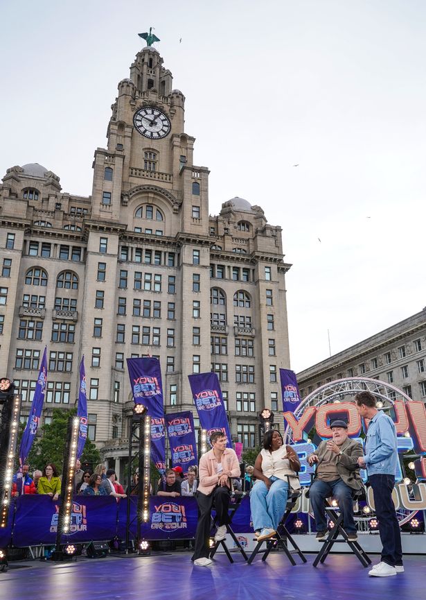 Will Best, Judi Love, Johnny Vegas and Stephen Mulhern at Pier Head