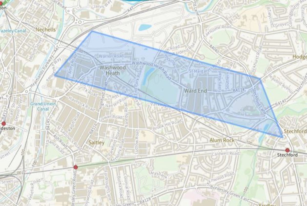The Section 60 powers are continuing in parts of Washwood Heath and Ward End. Photo: West Midlands Police