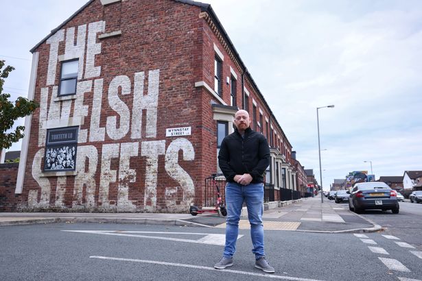 Campaigner Lee Brady pictured in the Welsh Streets in Toxteth