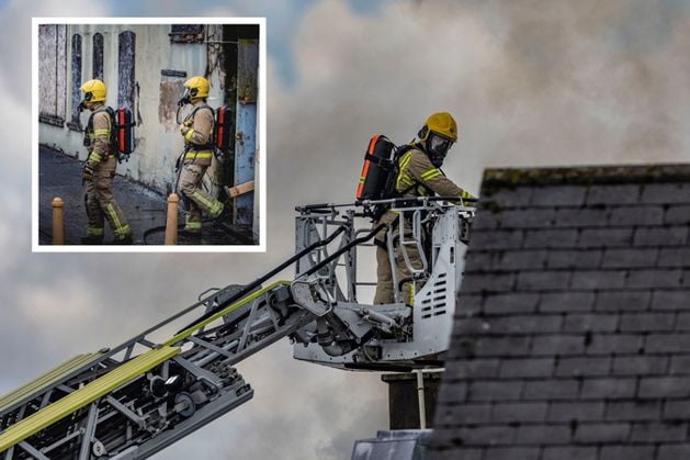 Whiteabbey Hospital fire in Co Antrim: More than 50 firefighters battle blaze at NI hospital