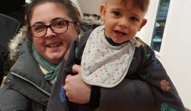 Natasha Hewitt and her son Harry Hewitt