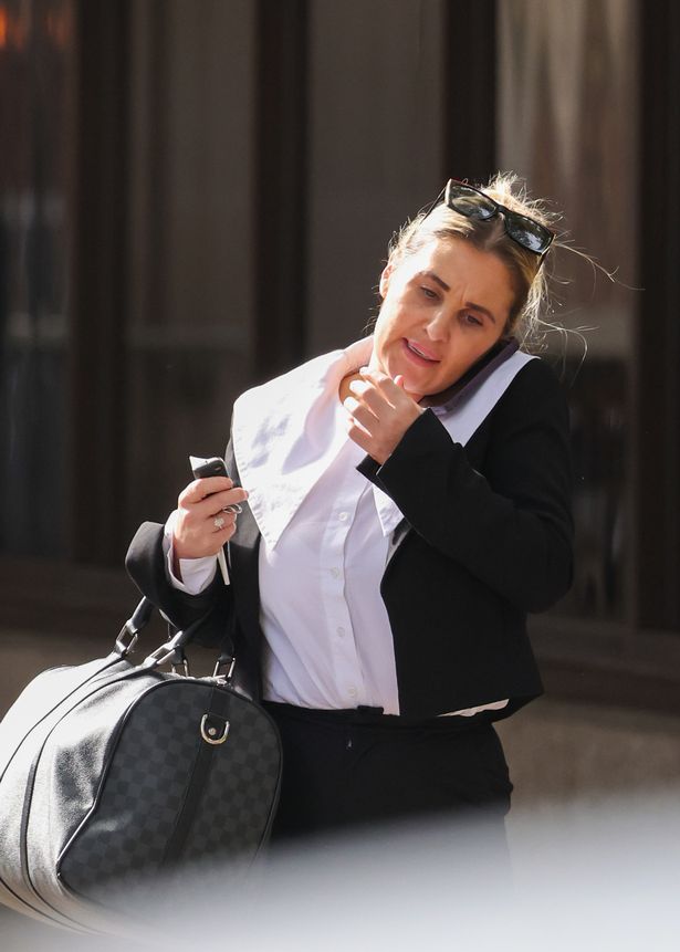 Chloe Whelan leaving Manchester Crown Court