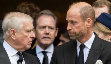 Prince William 'fired secret warning to Prince Andrew' as disgraced duke giggled at funeral