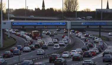 Speed cameras in operation on section of Glasgow's M8