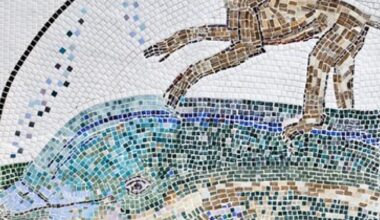 Mosaic by Suffolk sculptor Elisabeth Frink up for sale