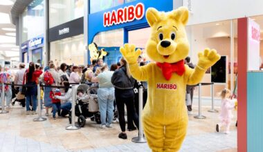 Huge queue pictured at opening of Scotland's first Haribo store