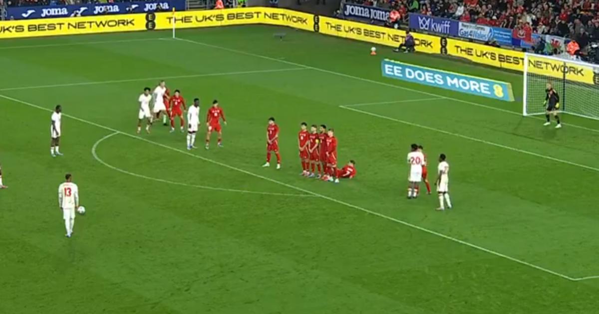 Watch as Rangers new boy scores stunning free-kick vs Wales