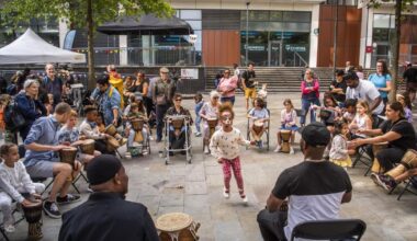 Dalston Square revamped with new play and seating spaces