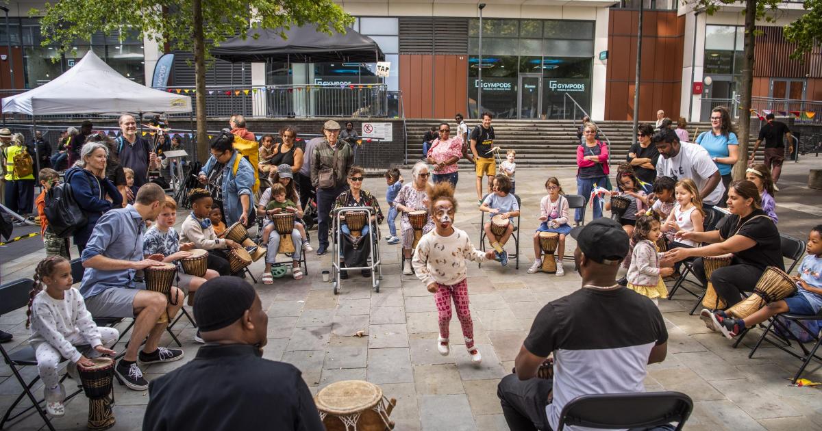 Dalston Square revamped with new play and seating spaces