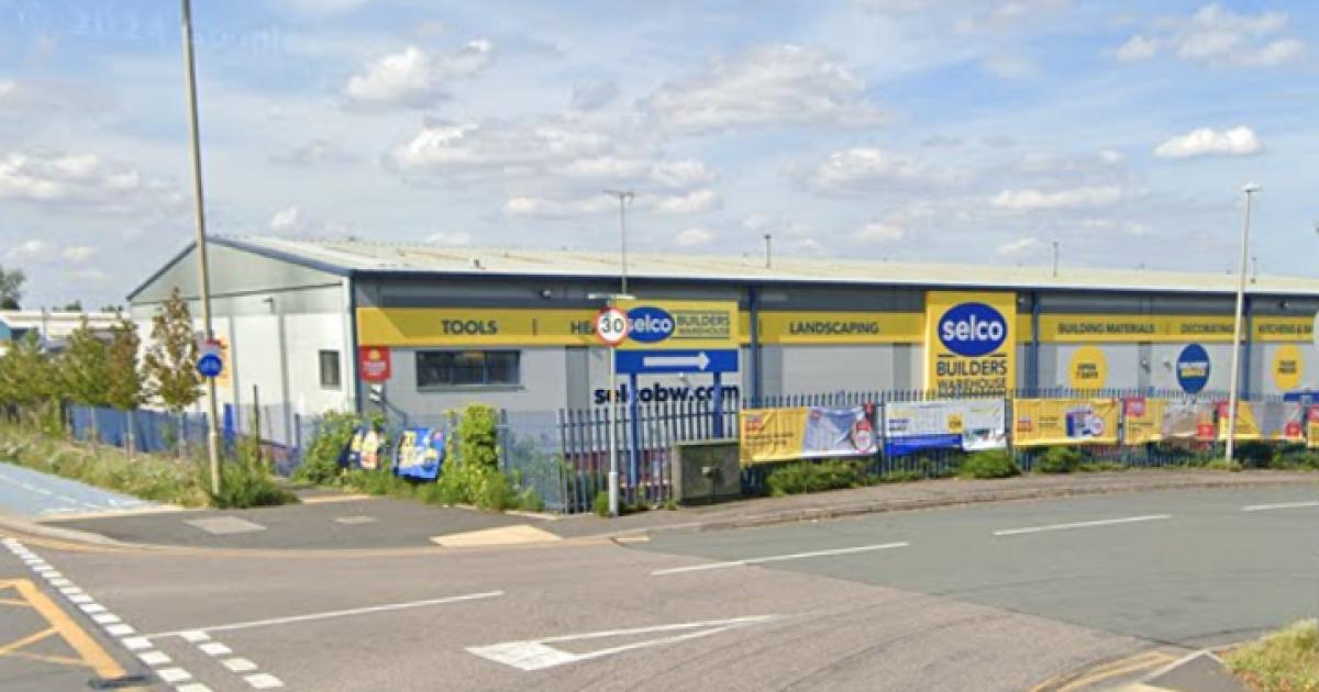 Car collides with Selco Warehouse Dudley in Birmingham New Road crash