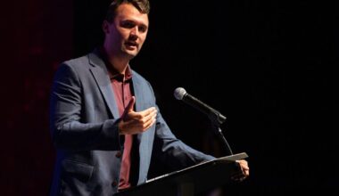 Hundreds attend Charlie Kirk vigil in London as speakers call for ‘war on evil’
