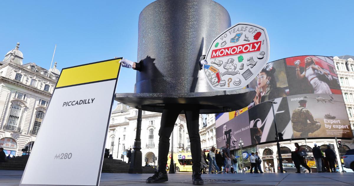 London’s streets turned into a real-life Monopoly board