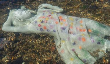 Controversial Alluvia statue in River Stour, Canterbury, shortlisted for Public Statues and Sculpture Association award