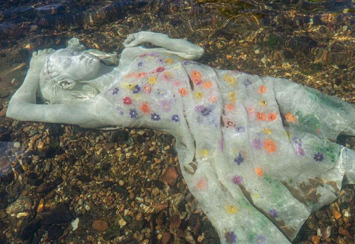 Controversial Alluvia statue in River Stour, Canterbury, shortlisted for Public Statues and Sculpture Association award