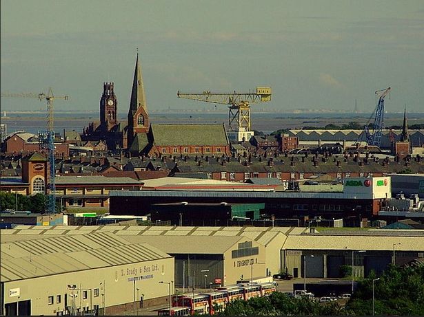 Barrow-in-Furness skyline. The address on the fixed penalty notice was in the Cumbrian town.