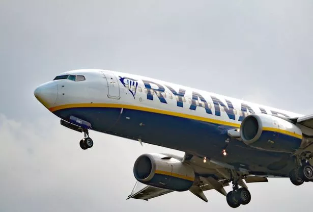 A Ryanair aircraft