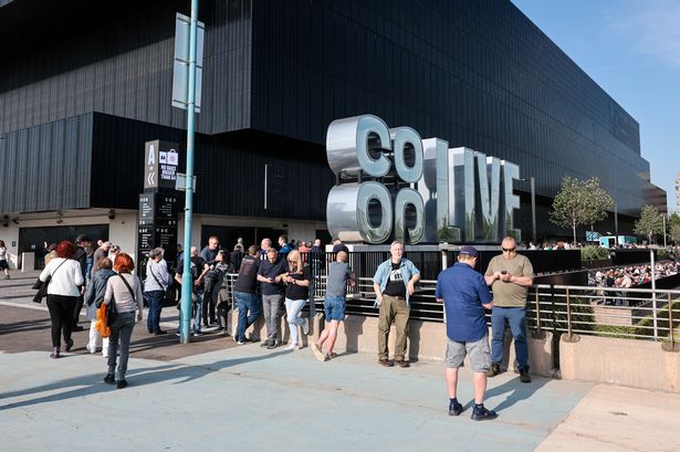 Crowds gather outside Co-op Live
