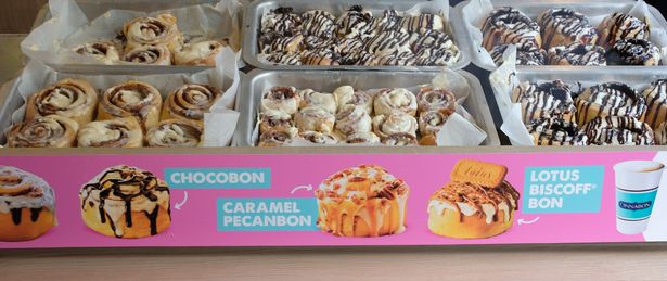 Cinnabon in Grainger Street, Newcastle Upon Tyne.