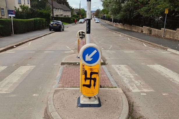 Swastikas painted on Romney Avenue