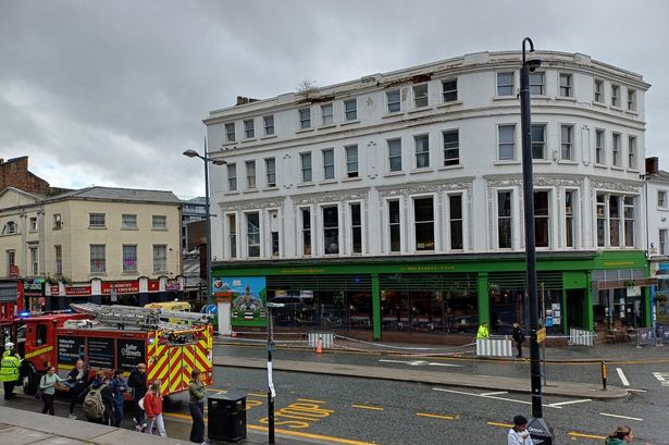 Emergency services on Berry Street in Liverpool city centre