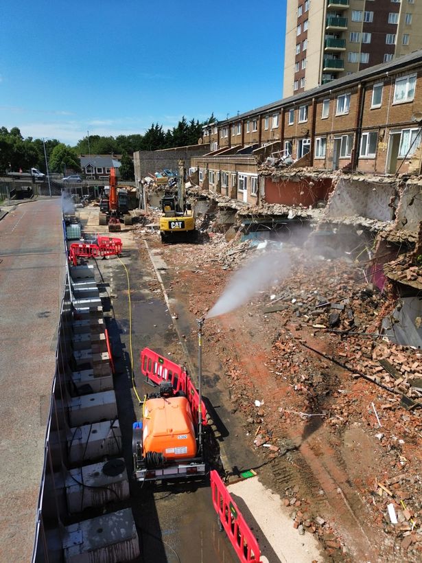 Demolition underway at Bootle Strand