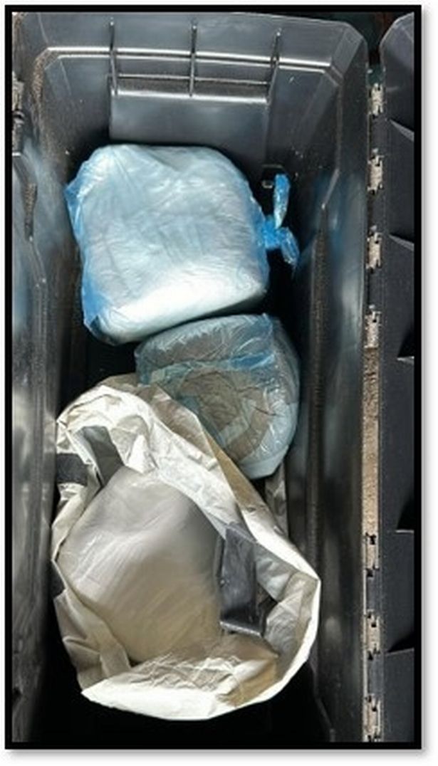 Bags of drugs found at Alan Entwistle's garage