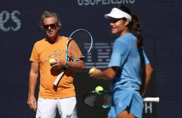Emma Raducanu and coach Francis Roig