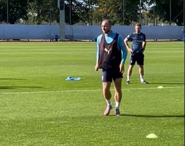 Former Man United midfielder Christian Eriksen has been pictured training for Malmo 