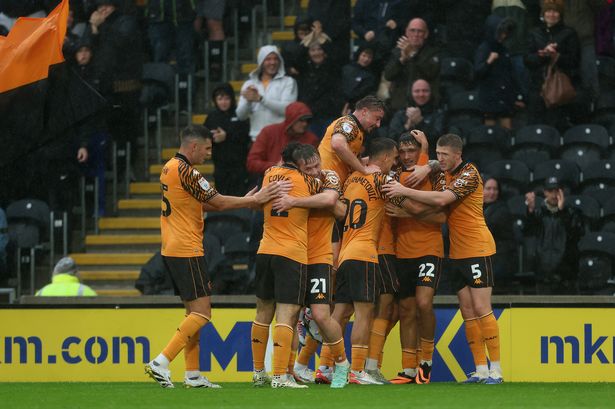 Hull City's Kyle Joseph celebrates his first MKM Stadium goal against Southampton